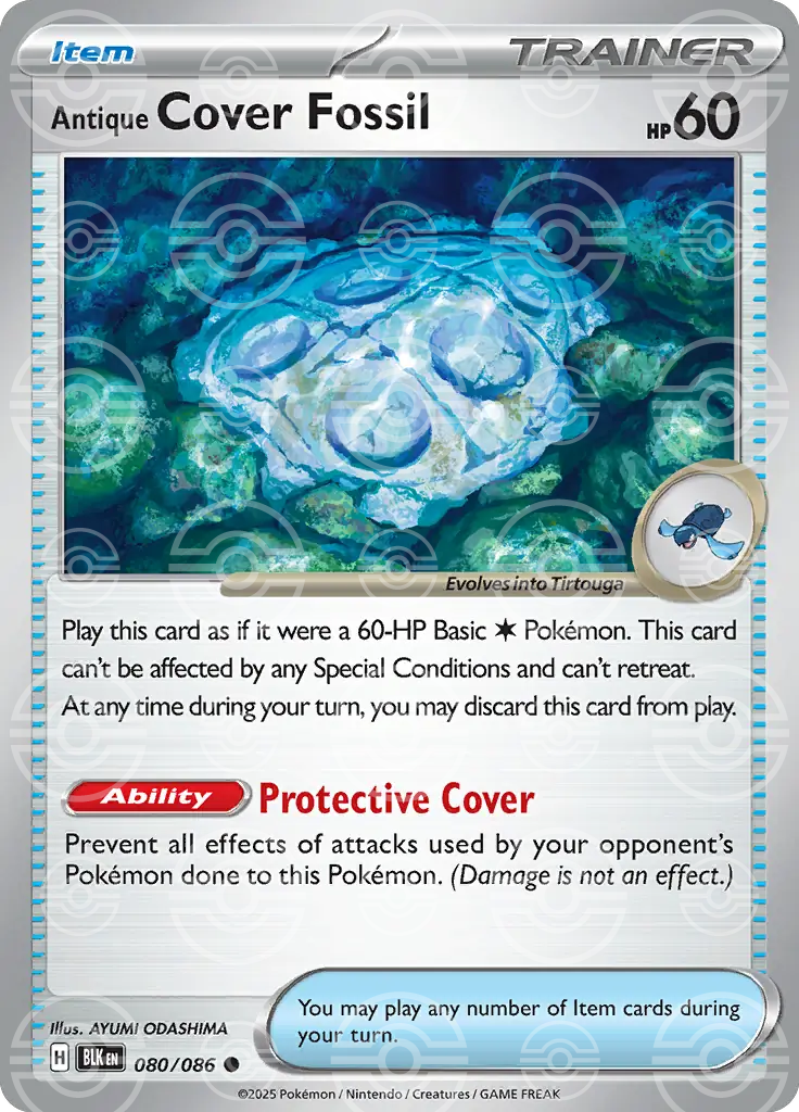 Antique Cover Fossil 080/086 (SV: Black Bolt)  - Holofoil | Good Games Adelaide SA