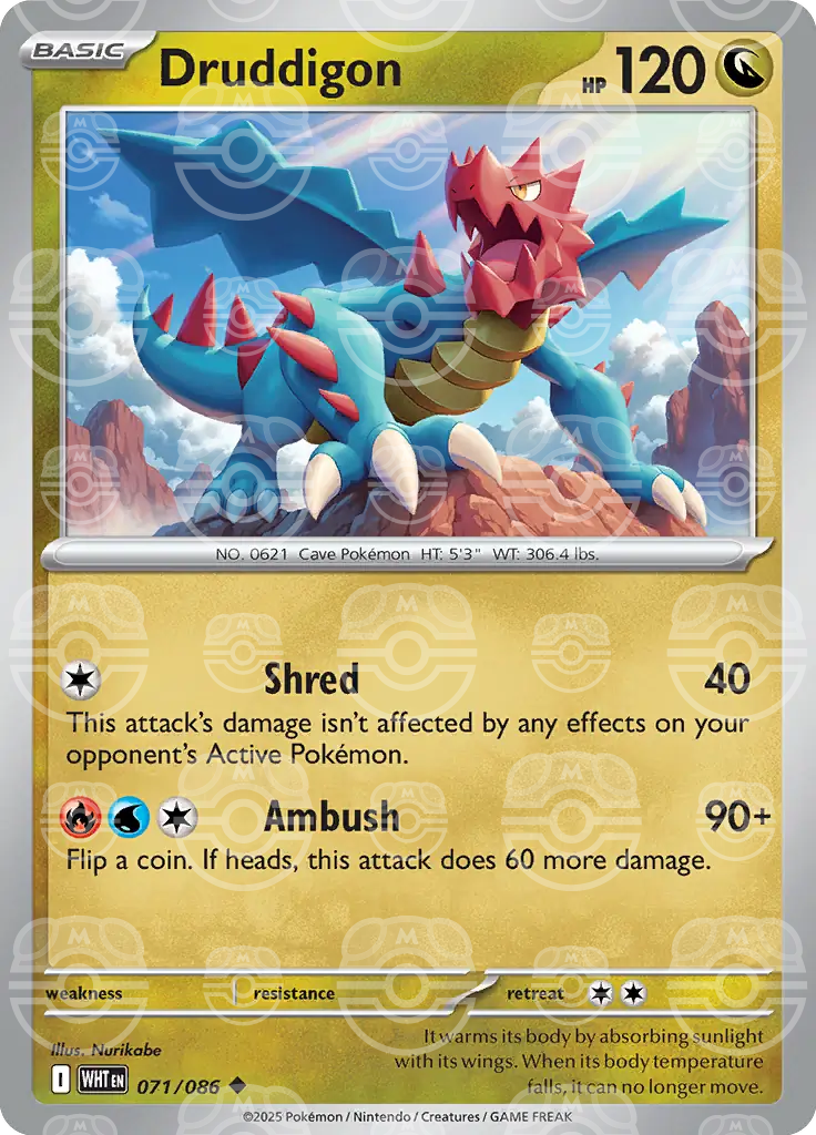 Druddigon 071/086 (SV: White Flare)  - Holofoil | Good Games Adelaide SA