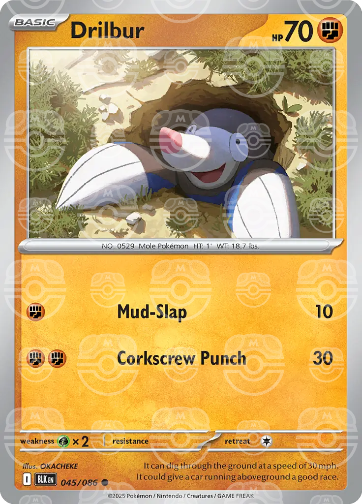 Drilbur 045/086 (SV: Black Bolt)  - Holofoil | Good Games Adelaide SA