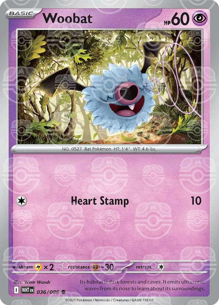 Woobat 036/086 (SV: White Flare)  - Holofoil | Good Games Adelaide SA