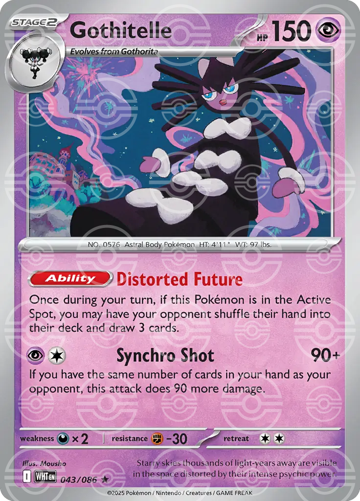 Gothitelle 043/086 (SV: White Flare)  - Holofoil | Good Games Adelaide SA