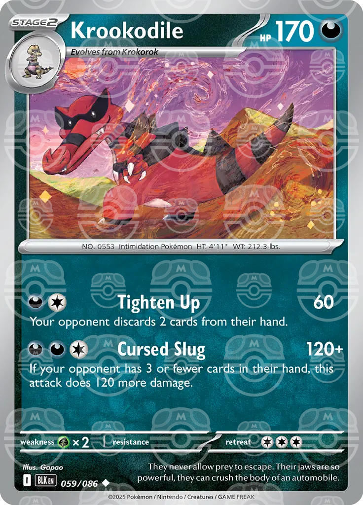 Krookodile 059/086 (SV: Black Bolt)  - Holofoil | Good Games Adelaide SA