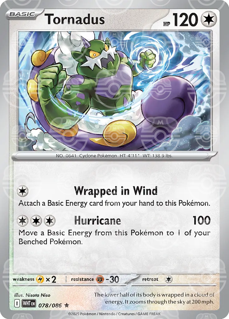 Tornadus 078/086 (SV: White Flare)  - Holofoil | Good Games Adelaide SA