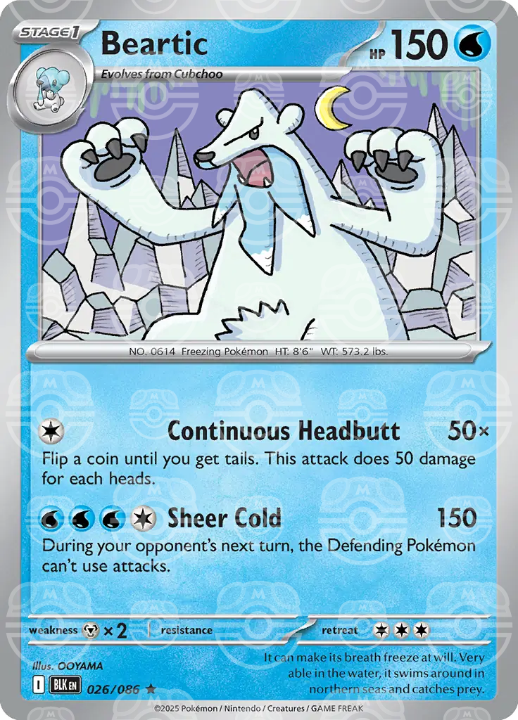 Beartic 026/086 (SV: Black Bolt)  - Holofoil | Good Games Adelaide SA