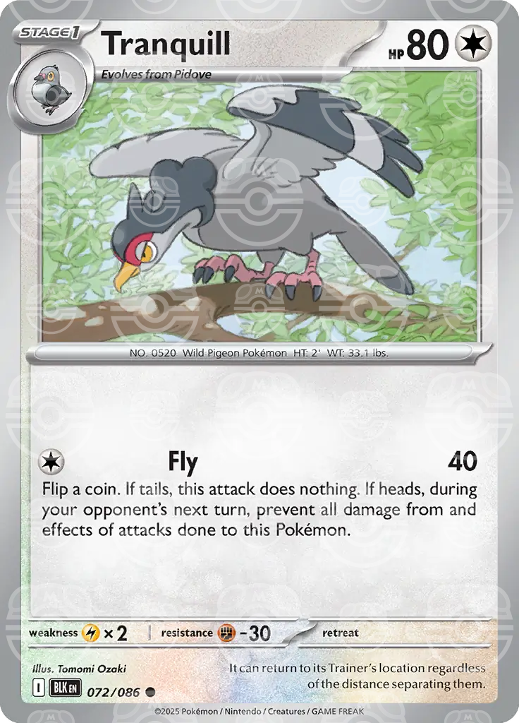 Tranquill 072/086 (SV: Black Bolt)  - Holofoil | Good Games Adelaide SA