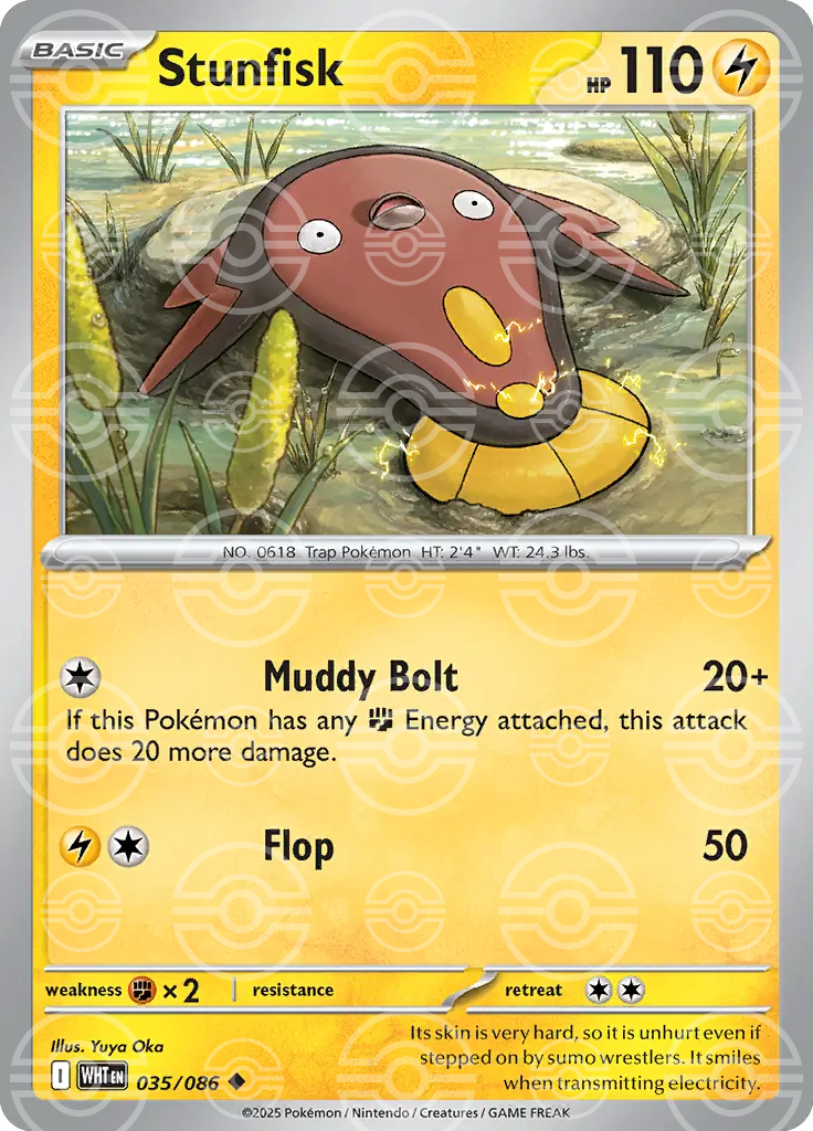 Stunfisk 035/086 (SV: White Flare)  - Holofoil | Good Games Adelaide SA