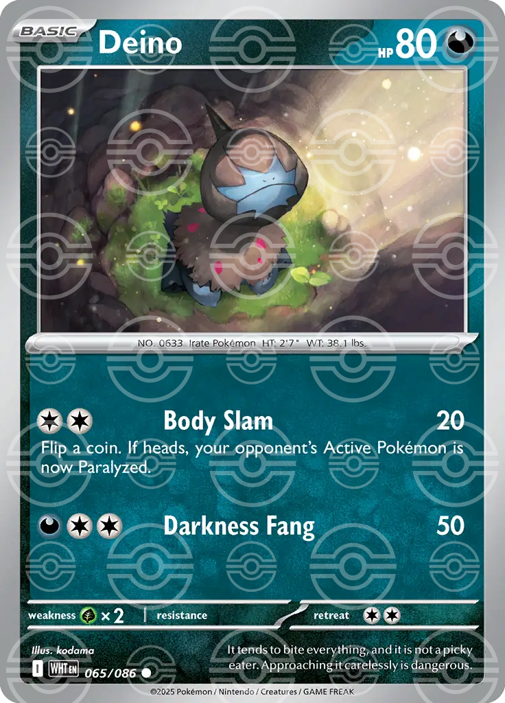 Deino 065/086 (SV: White Flare)  - Holofoil | Good Games Adelaide SA
