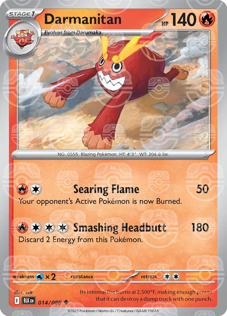 Darmanitan 014/086 (SV: Black Bolt)  - Holofoil | Good Games Adelaide SA