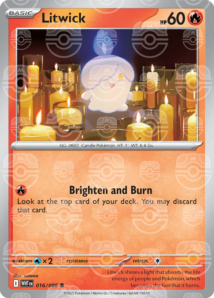 Litwick 016/086 (SV: White Flare)  - Holofoil | Good Games Adelaide SA