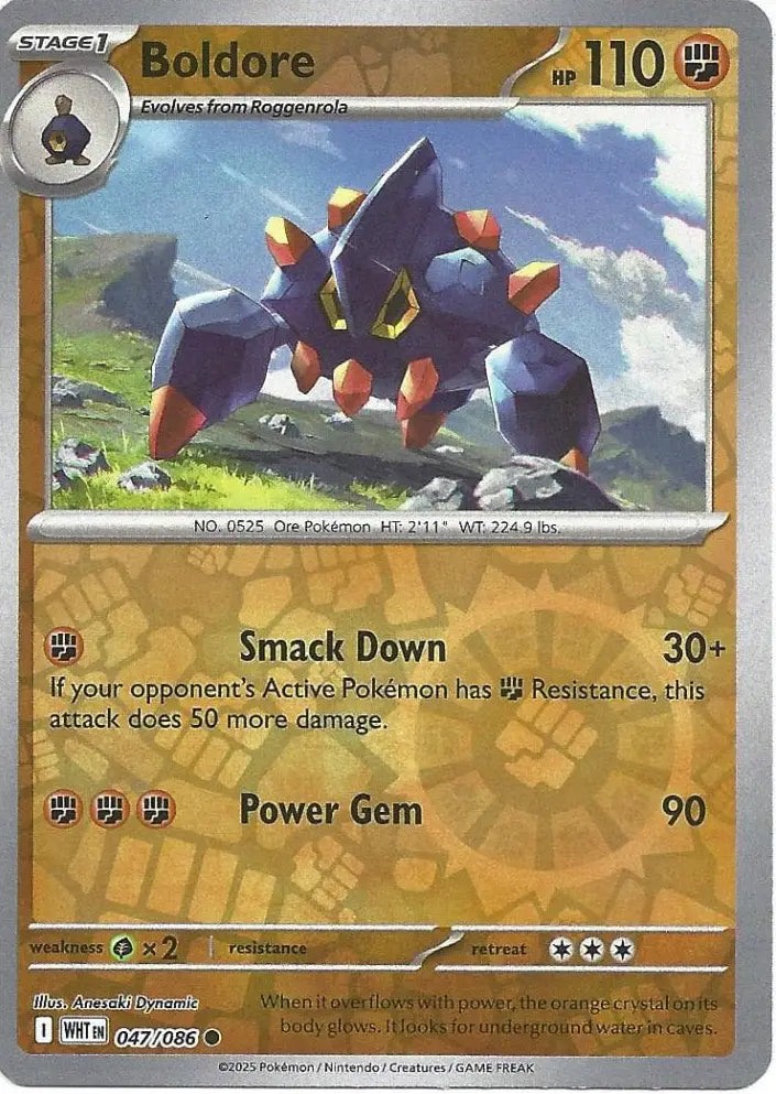 Boldore 047/086 (SV: White Flare)  - Reverse Holofoil | Good Games Adelaide SA