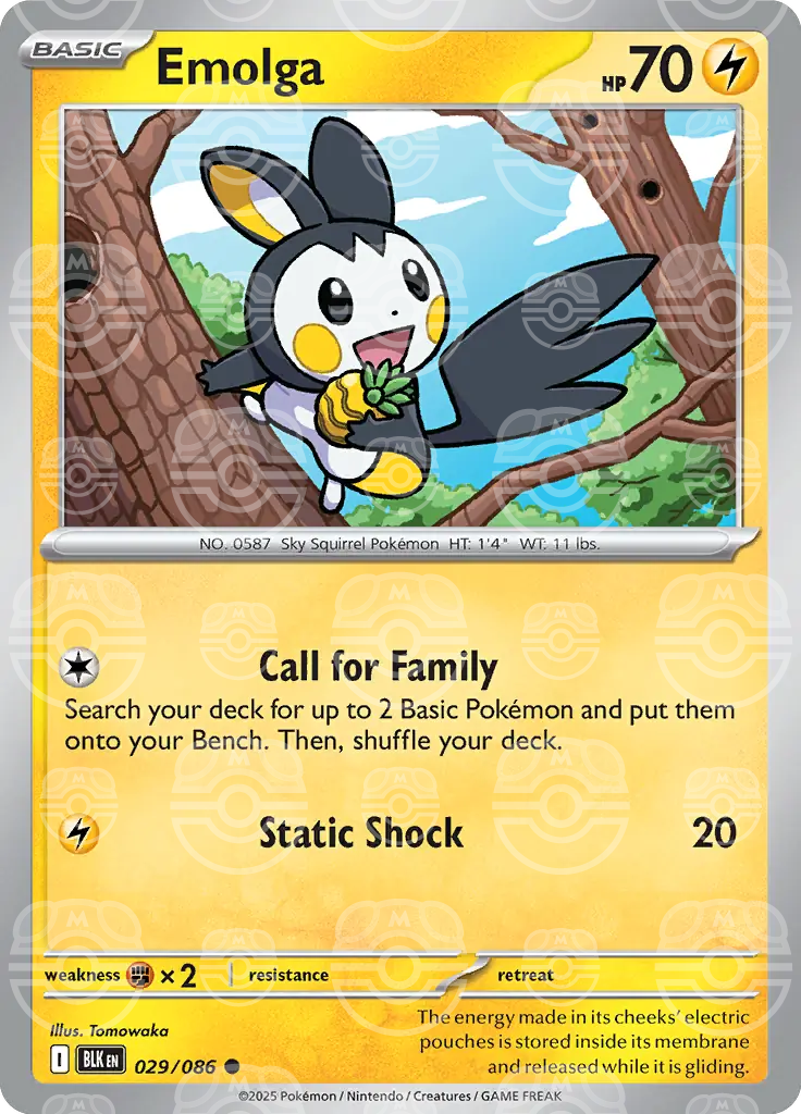 Emolga 029/086 (SV: Black Bolt)  - Holofoil | Good Games Adelaide SA