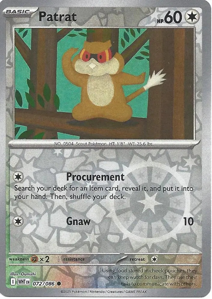 Patrat 072/086 (SV: White Flare)  - Reverse Holofoil | Good Games Adelaide SA