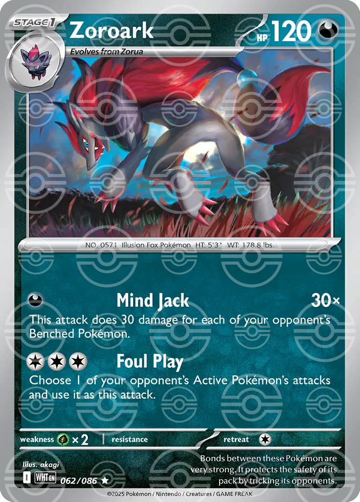 Zoroark 062/086 (SV: White Flare)  - Holofoil | Good Games Adelaide SA