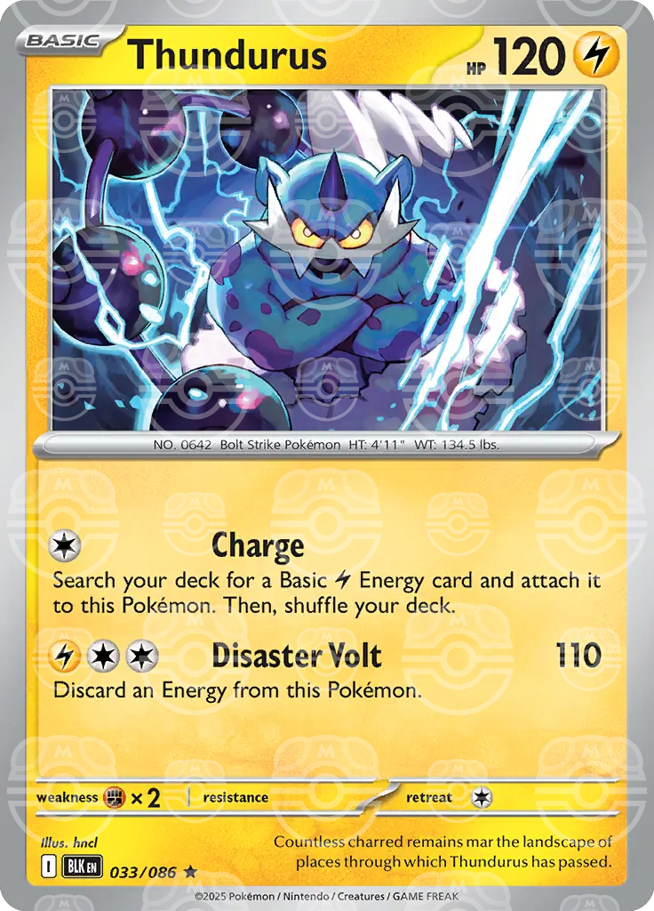 Thundurus 033/086 (SV: Black Bolt)  - Holofoil | Good Games Adelaide SA