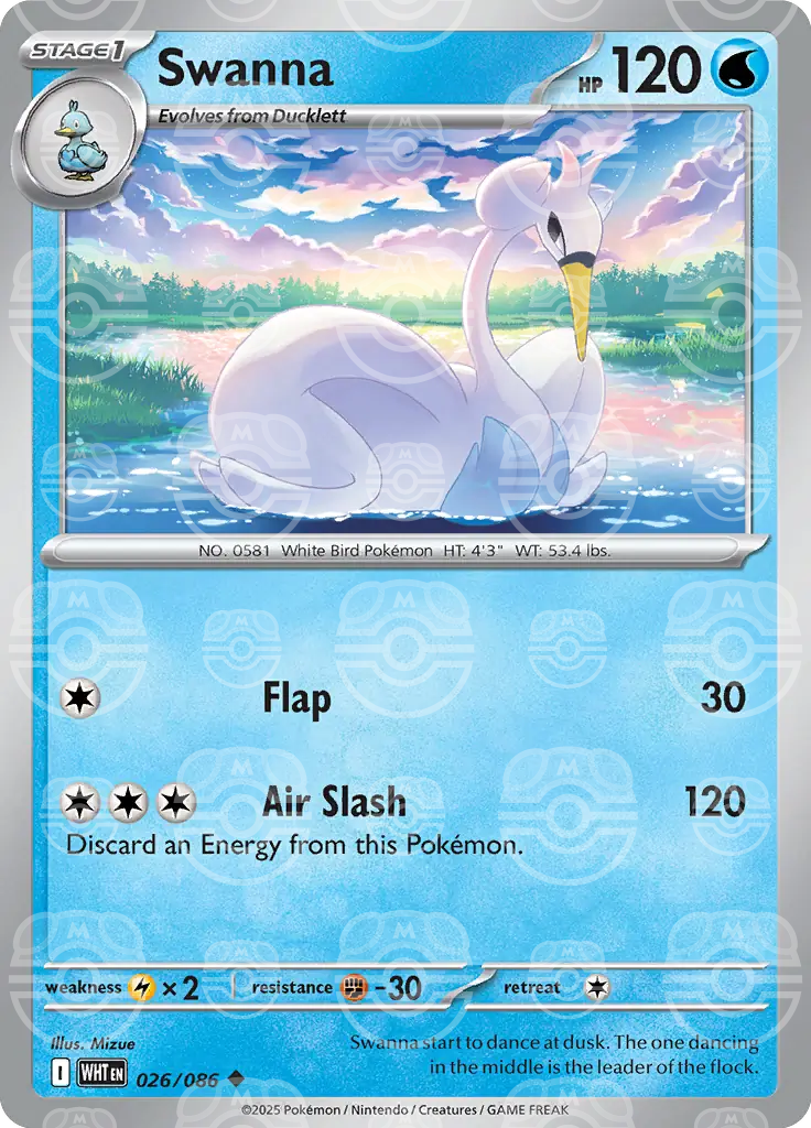 Swanna 026/086 (SV: White Flare)  - Holofoil | Good Games Adelaide SA