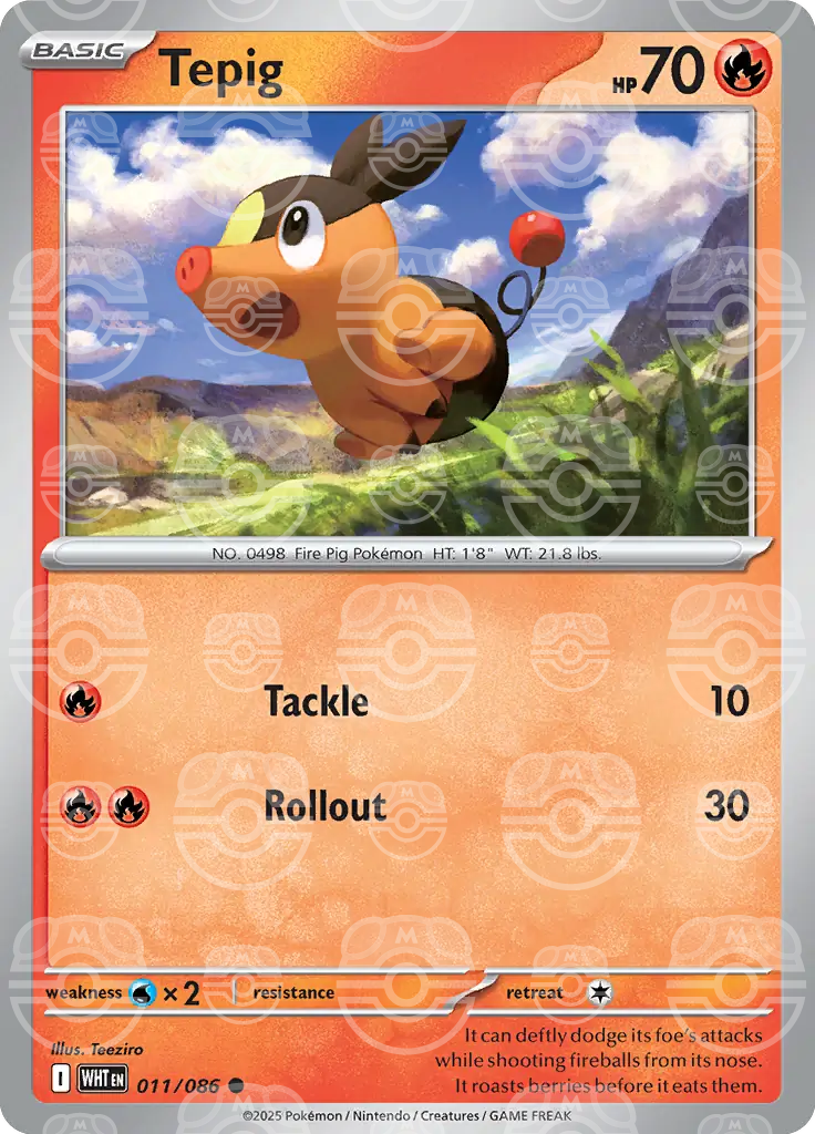 Tepig 011/086 (SV: White Flare)  - Holofoil | Good Games Adelaide SA