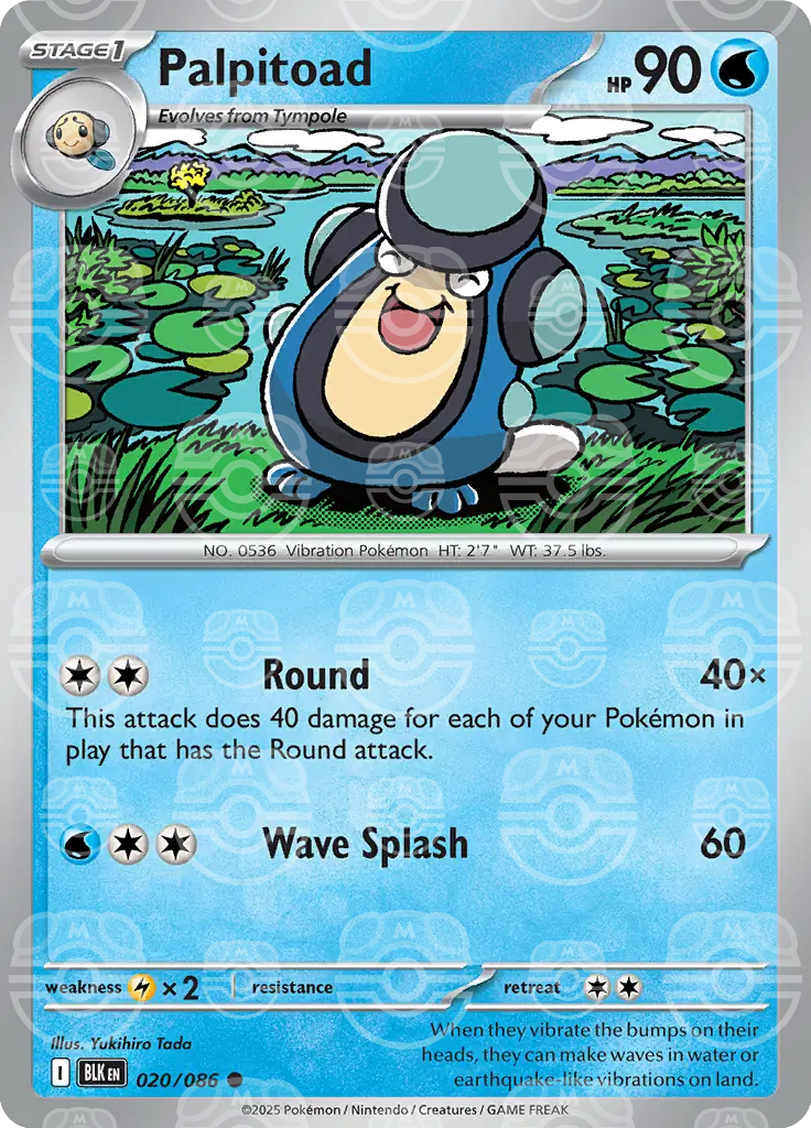 Palpitoad 020/086 (SV: Black Bolt)  - Holofoil | Good Games Adelaide SA