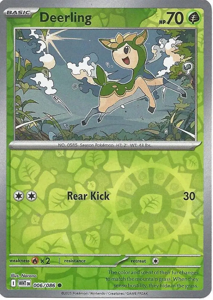 Deerling 006/086 (SV: White Flare)  - Reverse Holofoil | Good Games Adelaide SA
