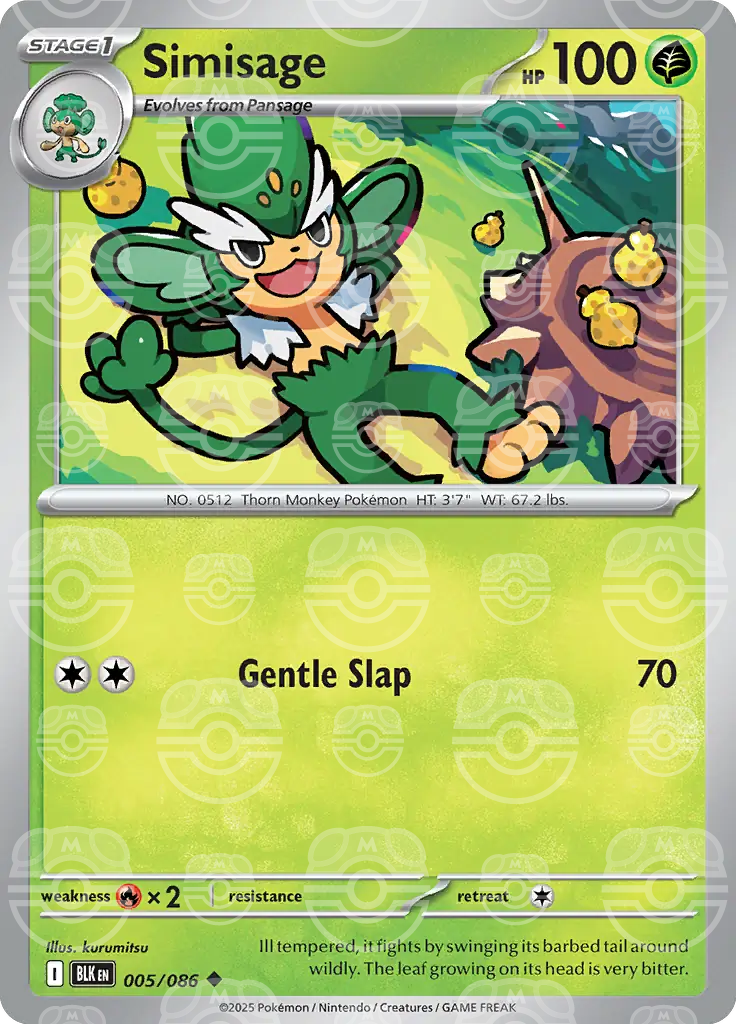 Simisage 005/086 (SV: Black Bolt)  - Holofoil | Good Games Adelaide SA
