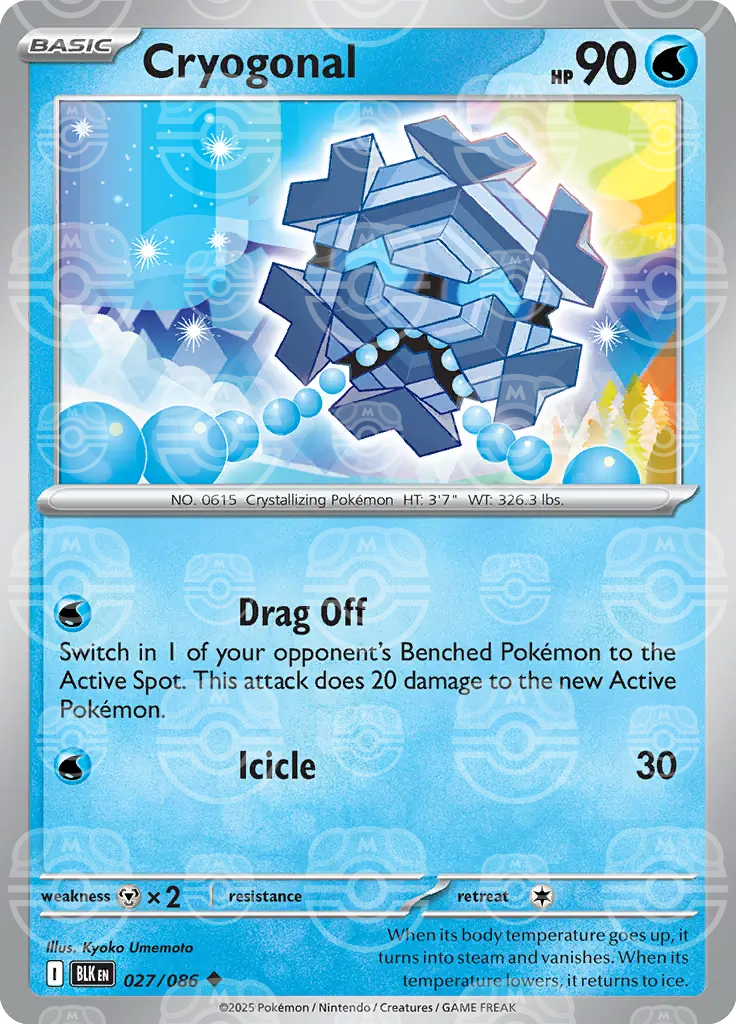 Cryogonal 027/086 (SV: Black Bolt)  - Holofoil | Good Games Adelaide SA