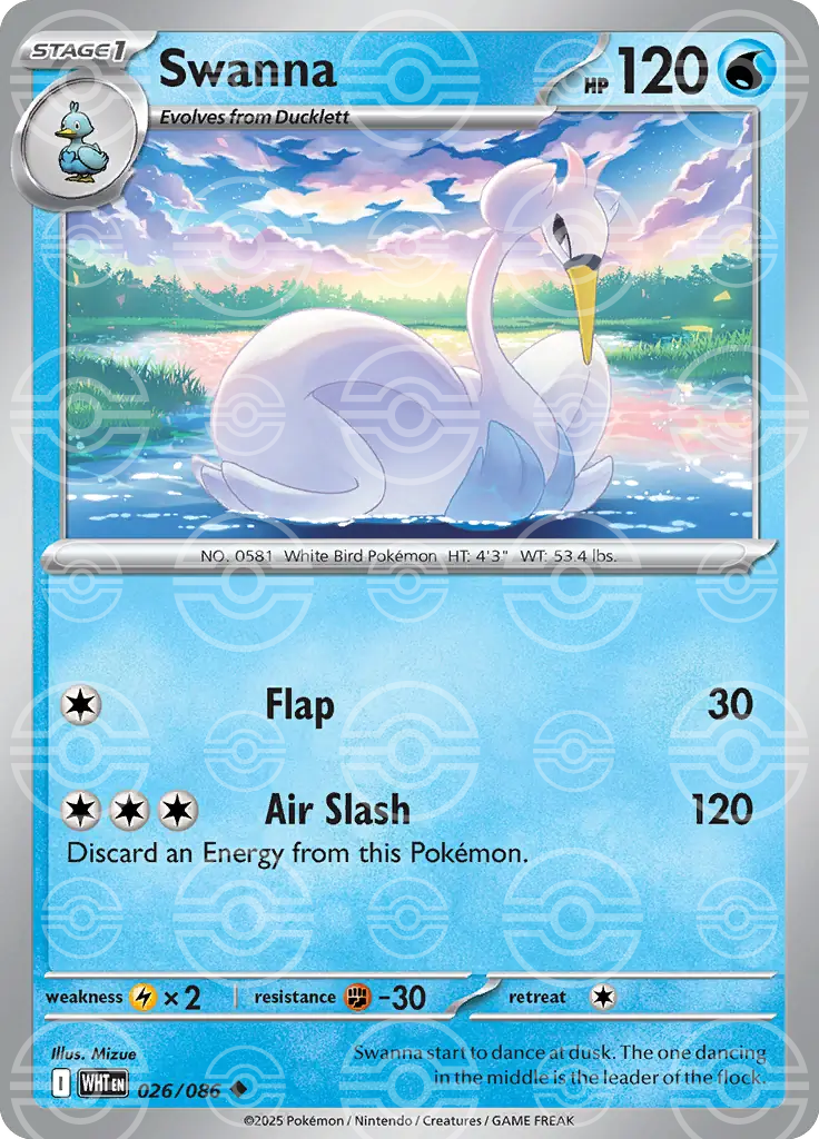 Swanna 026/086 (SV: White Flare)  - Holofoil | Good Games Adelaide SA