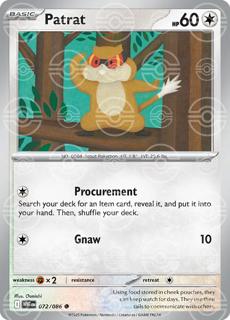 Patrat 072/086 (SV: White Flare)  - Holofoil | Good Games Adelaide SA