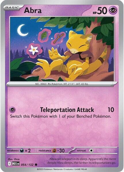 Abra 054/132 (ME01: Mega Evolution)  | Good Games Adelaide SA