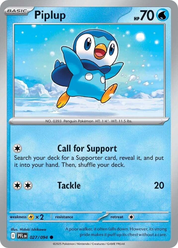 Piplup 027/094 (ME02: Phantasmal Flames)  | Good Games Adelaide SA