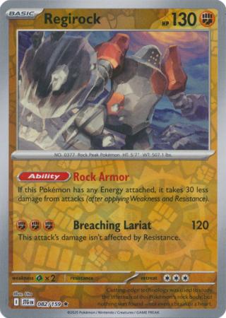 Regirock 082/159 (SV09: Journey Together)  - Reverse Holofoil | Good Games Adelaide SA
