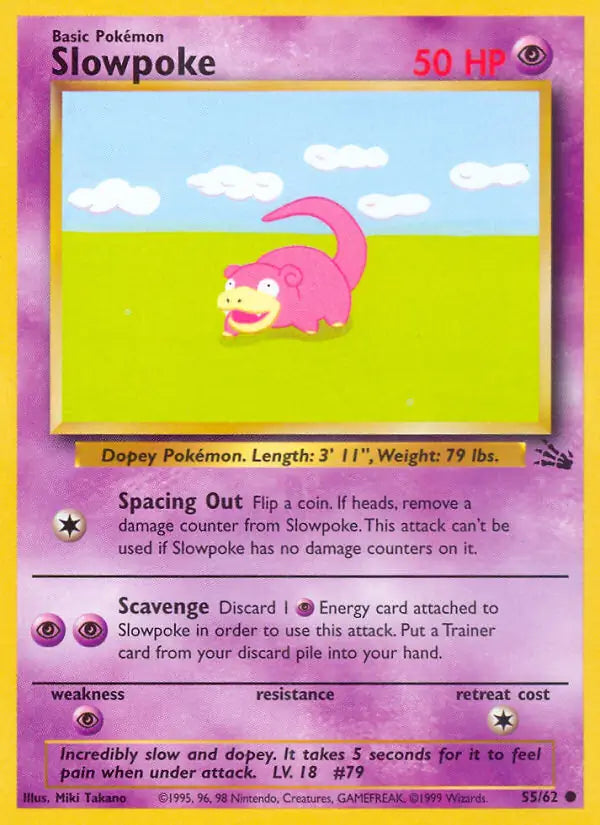 Slowpoke 55/62 (Fossil)  - Unlimited | Good Games Adelaide SA