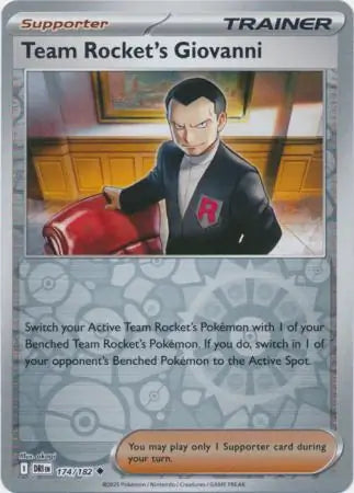 Team Rocket's Giovanni 174/182 (SV10: Destined Rivals)  - Reverse Holofoil | Good Games Adelaide SA