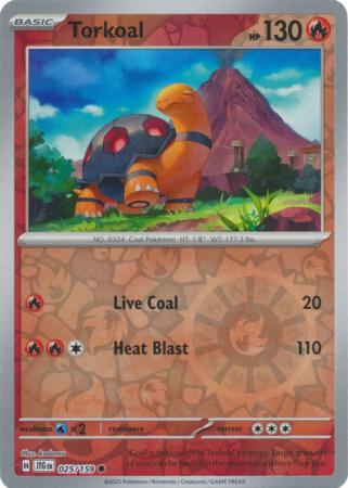 Torkoal 025/159 (SV09: Journey Together)  - Reverse Holofoil | Good Games Adelaide SA