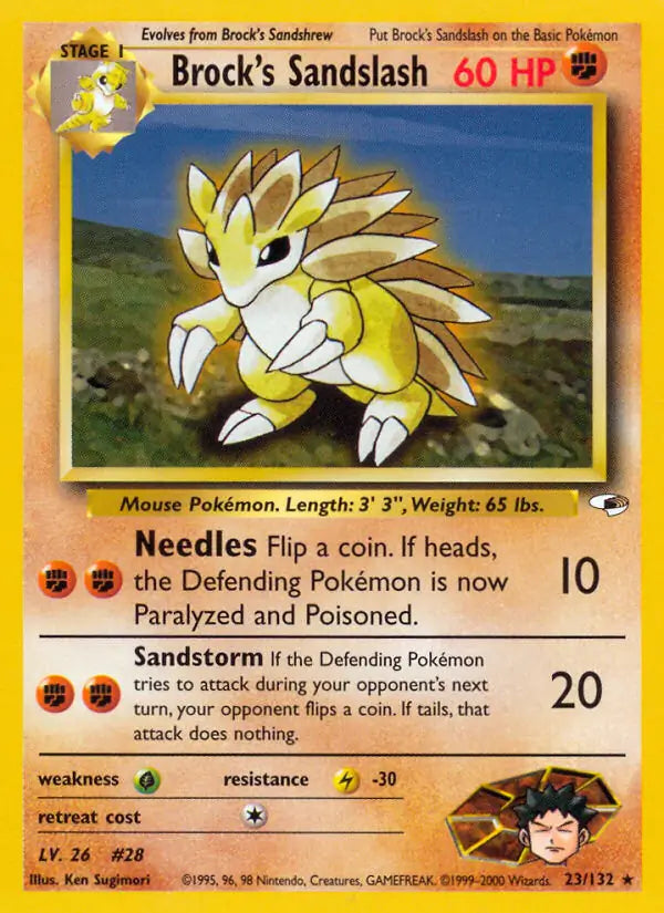Brocks Sandslash  023/132 (Gym Heroes)  - Unlimited | Good Games Adelaide SA