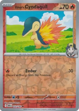 Ethan's Cyndaquil 032/182 (SV10: Destined Rivals)  - Reverse Holofoil | Good Games Adelaide SA