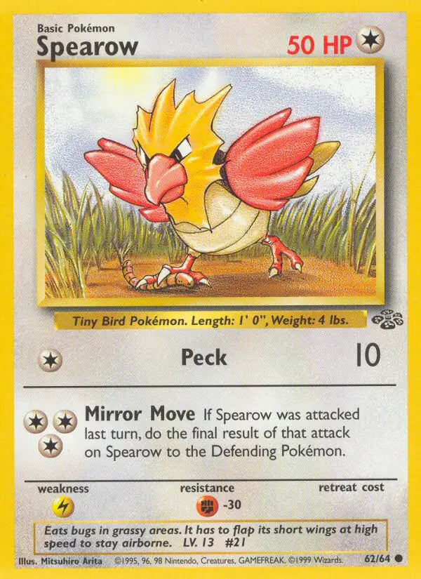 Spearow 62/64 (Jungle)  - Unlimited | Good Games Adelaide SA