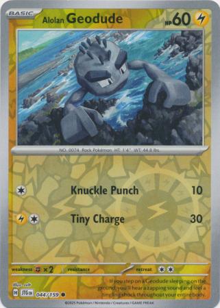 Alolan Geodude 044/159 (SV09: Journey Together)  - Reverse Holofoil | Good Games Adelaide SA