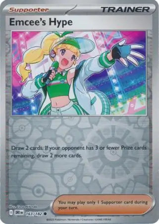 Emcees Hype 163/182 (SV10: Destined Rivals)  - Reverse Holofoil | Good Games Adelaide SA
