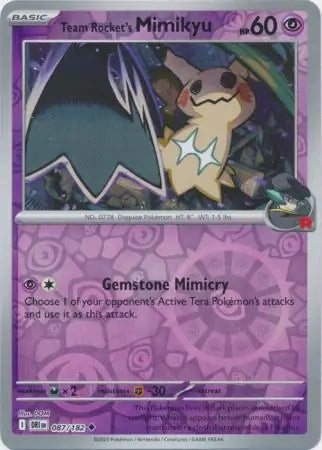 Team Rocket's Mimikyu 087/182 (SV10: Destined Rivals)  - Reverse Holofoil | Good Games Adelaide SA