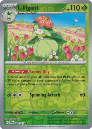 Lilligant 007/159 (SV09: Journey Together)  - Reverse Holofoil | Good Games Adelaide SA