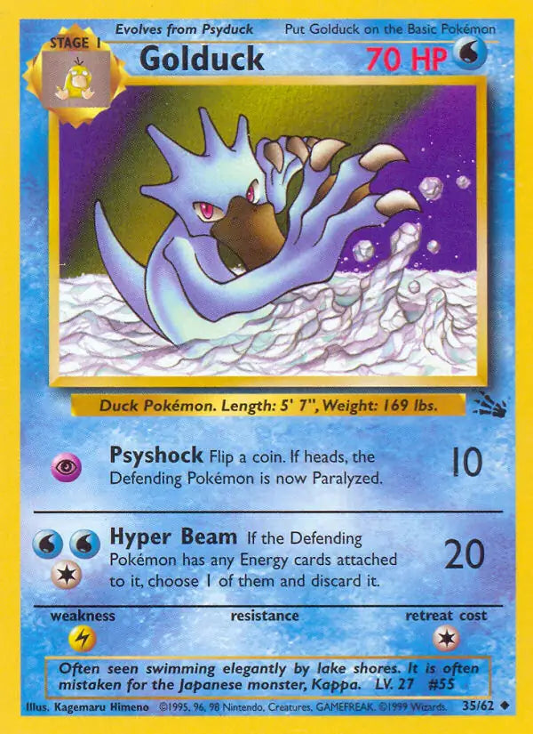 Golduck 35/62 (Fossil)  - Unlimited | Good Games Adelaide SA