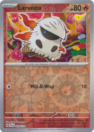Larvesta 028/159 (SV09: Journey Together)  - Reverse Holofoil | Good Games Adelaide SA