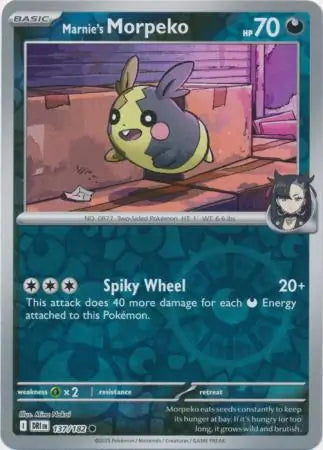 Marnie's Morpeko 137/182 (SV10: Destined Rivals)  - Reverse Holofoil | Good Games Adelaide SA