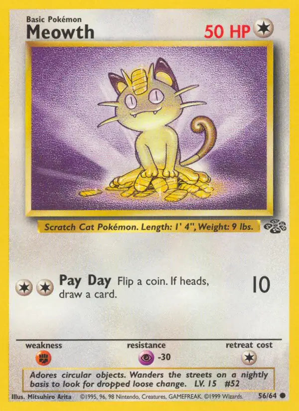 Meowth 56/64 (Jungle)  - Unlimited | Good Games Adelaide SA