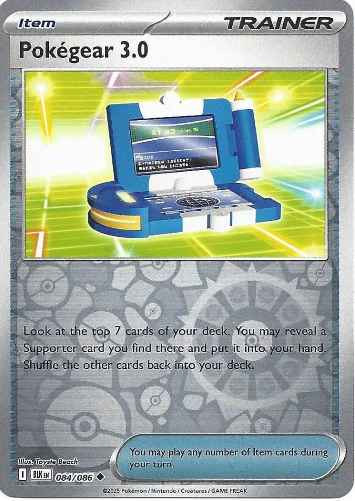 Pokegear 30 084/086 (SV: Black Bolt)  - Reverse Holofoil | Good Games Adelaide SA