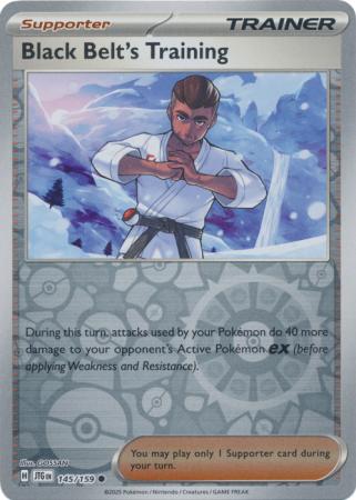 Black Belt's Training 145/159 (SV09: Journey Together)  - Reverse Holofoil | Good Games Adelaide SA