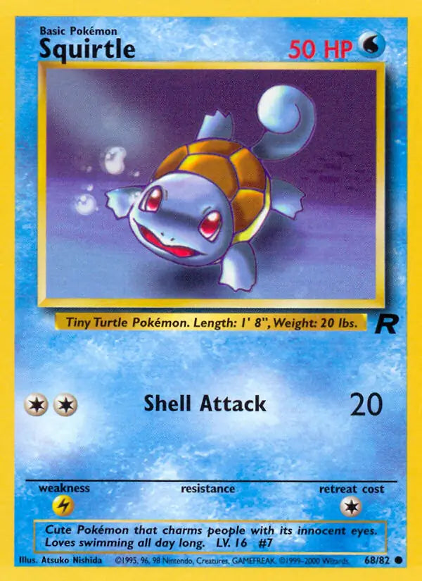 Squirtle 68/82 (Team Rocket)  - Unlimited | Good Games Adelaide SA