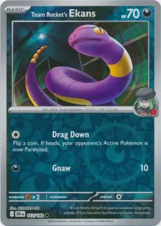 Team Rocket's Ekans 112/182 (SV10: Destined Rivals)  - Reverse Holofoil | Good Games Adelaide SA