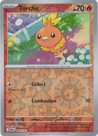 Torchic 040/182 (SV10: Destined Rivals)  - Reverse Holofoil | Good Games Adelaide SA