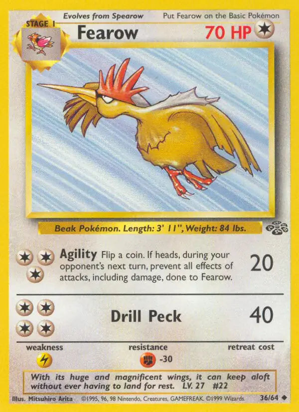 Fearow 36/64 (Jungle)  - Unlimited | Good Games Adelaide SA