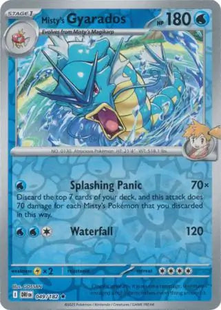 Misty's Gyarados 049/182 (SV10: Destined Rivals)  - Reverse Holofoil | Good Games Adelaide SA